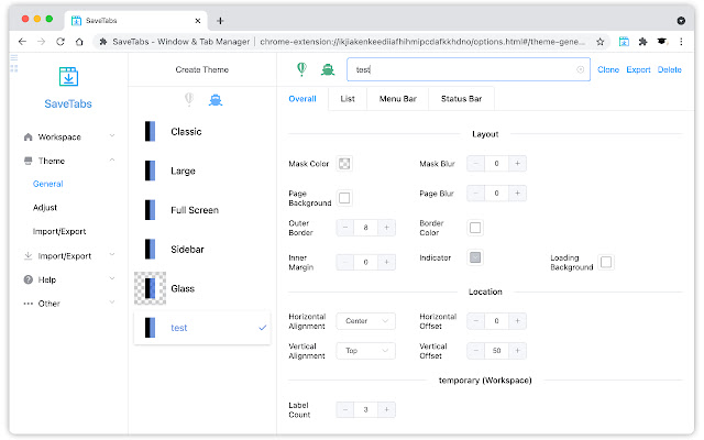 SaveTabs - 窗口标签管理器 chrome谷歌浏览器插件_扩展第5张截图