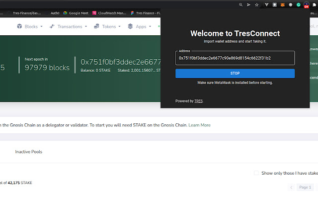 TresConnect MetaMask Impersonator chrome谷歌浏览器插件_扩展第2张截图