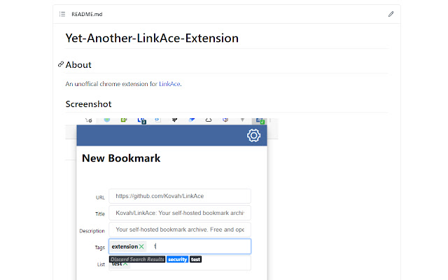 Yet Another LinkAce Extension chrome谷歌浏览器插件_扩展第2张截图