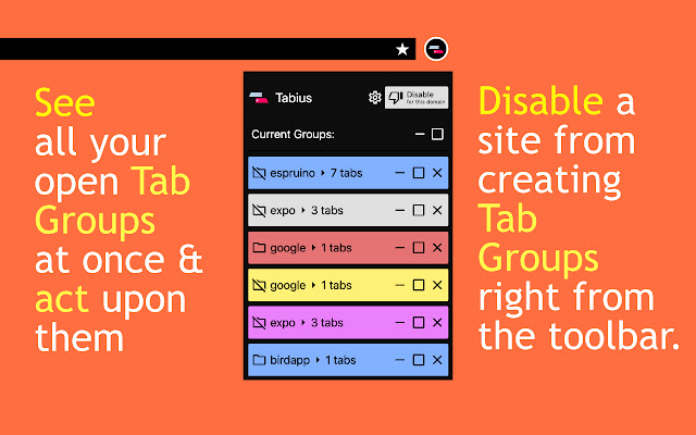 Tabius - Tab Grouping Assistant chrome谷歌浏览器插件_扩展第3张截图