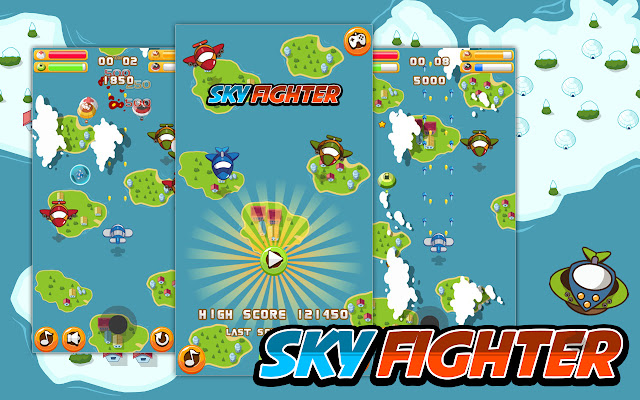 Sky Fighter Game chrome谷歌浏览器插件_扩展第2张截图