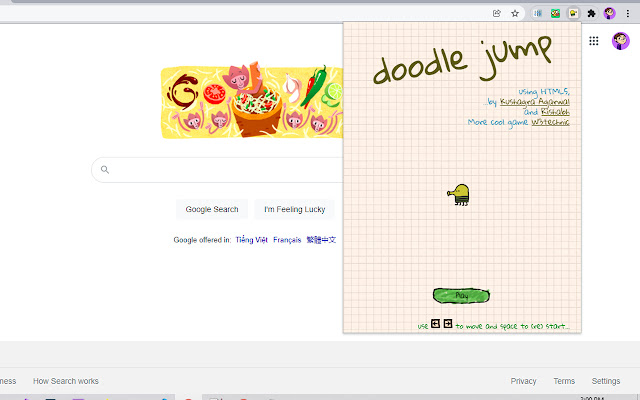 Doodle Jump Offline Game chrome谷歌浏览器插件_扩展第1张截图