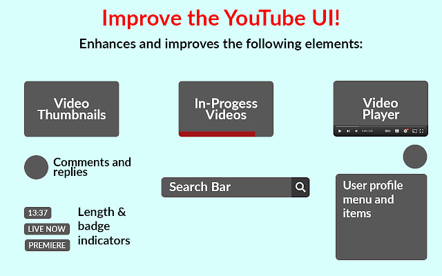 YouTube Refined: Improve's YouTube UI chrome谷歌浏览器插件_扩展第1张截图