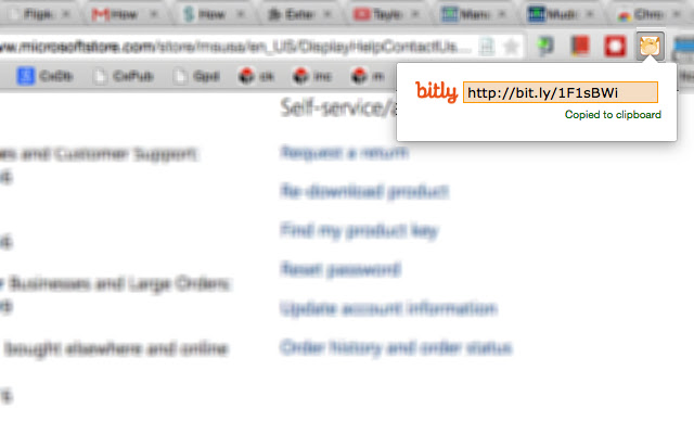 Bitly URL Shortner chrome谷歌浏览器插件_扩展第1张截图