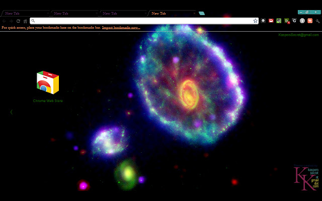 Cartwheel Galaxy Theme chrome谷歌浏览器插件_扩展第1张截图