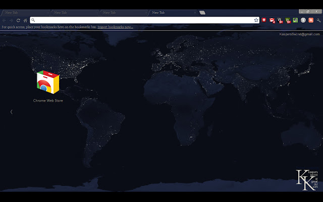Earth @ Night chrome谷歌浏览器插件_扩展第1张截图