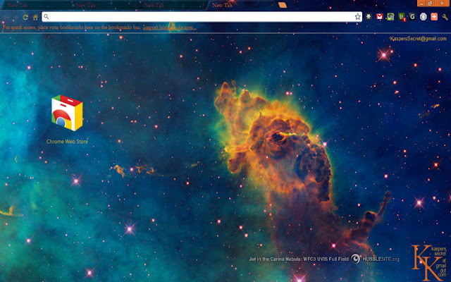 Carina Nebula Jet Theme chrome谷歌浏览器插件_扩展第1张截图