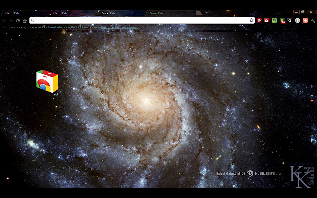 Spiral Galaxy M101 Theme chrome谷歌浏览器插件_扩展第1张截图