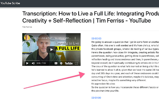 Transcribe YouTube Videos - YTScribe chrome谷歌浏览器插件_扩展第3张截图