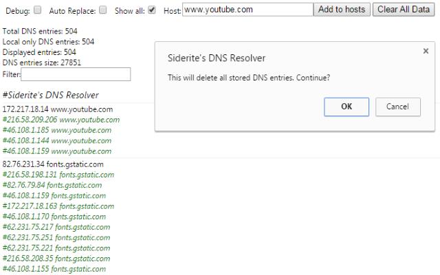 Siderite's DNS Resolver chrome谷歌浏览器插件_扩展第1张截图