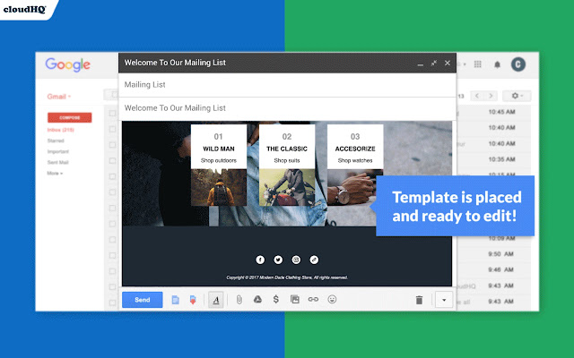 Gmail™ Email Templates by cloudHQ chrome谷歌浏览器插件_扩展第3张截图