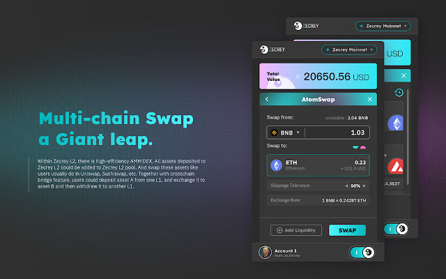 Zecrey chrome谷歌浏览器插件_扩展第3张截图