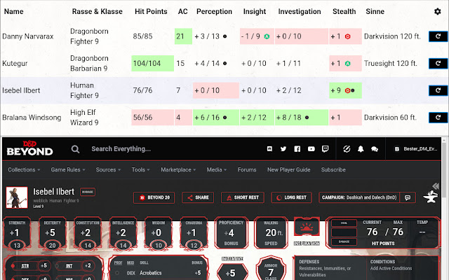 D&D Beyond DM-Screen & Spell List Manager chrome谷歌浏览器插件_扩展第1张截图