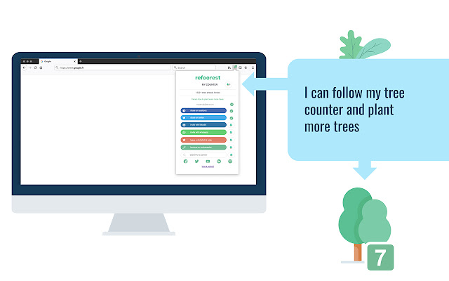 refoorest: plant trees for free chrome谷歌浏览器插件_扩展第5张截图