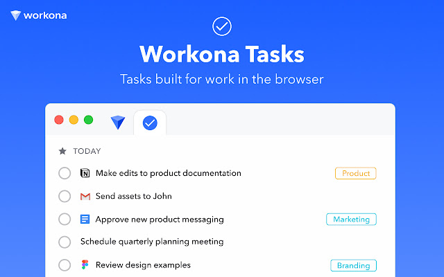 Workona Tasks - Todo list & project manager chrome谷歌浏览器插件_扩展第1张截图