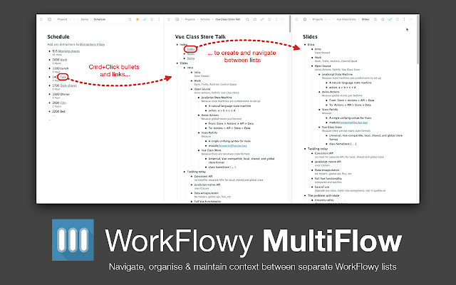 WorkFlowy MultiFlow chrome谷歌浏览器插件_扩展第1张截图