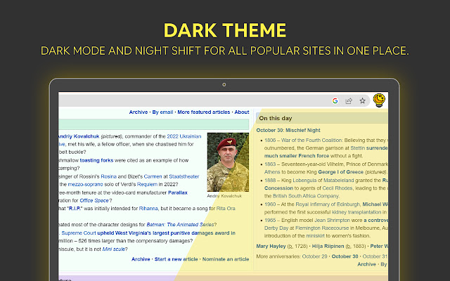 Dark Mode for Chrome chrome谷歌浏览器插件_扩展第1张截图