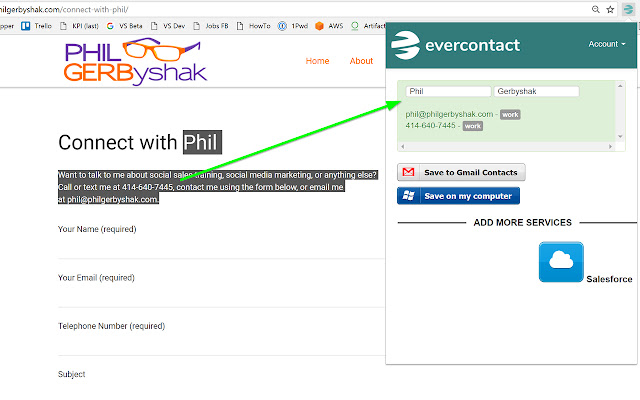 Evercontact chrome谷歌浏览器插件_扩展第2张截图