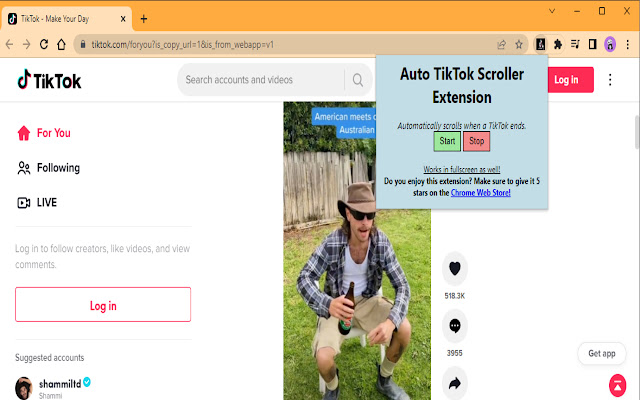 Auto TikTok Scroller chrome谷歌浏览器插件_扩展第4张截图