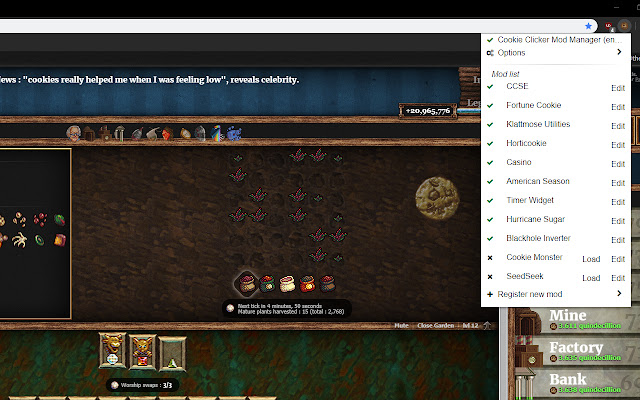 Cookie Clicker Mod Manager chrome谷歌浏览器插件_扩展第1张截图