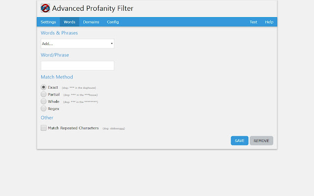 Advanced Profanity Filter chrome谷歌浏览器插件_扩展第2张截图