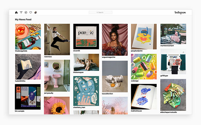 Browse Instagram as an inspirational board chrome谷歌浏览器插件_扩展第1张截图