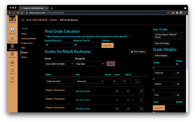 Canvas Easy Grader chrome谷歌浏览器插件_扩展第4张截图