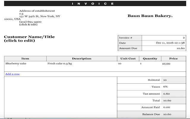 Hyperbook Invoice chrome谷歌浏览器插件_扩展第1张截图