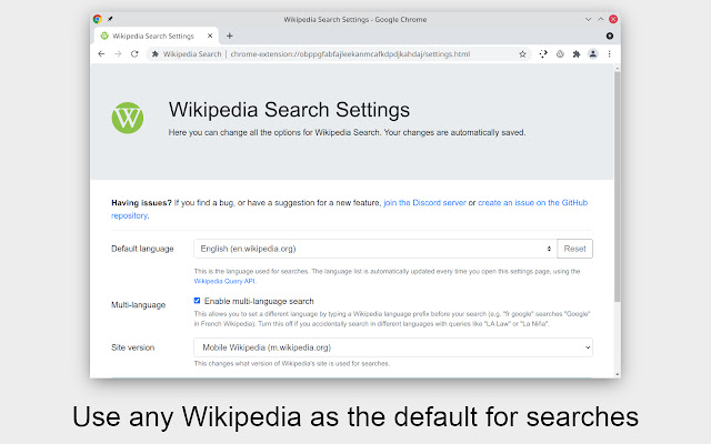 Wikipedia Search chrome谷歌浏览器插件_扩展第3张截图