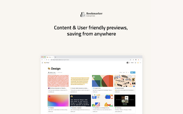 Bookmarker for Notion chrome谷歌浏览器插件_扩展第4张截图