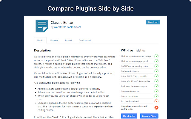 WP Hive | A Better WordPress Plugin Repo chrome谷歌浏览器插件_扩展第3张截图