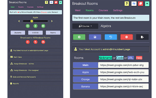 Google Meet Breakout Rooms by Robert Hudek chrome谷歌浏览器插件_扩展第1张截图