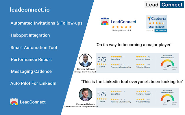 Lead Connect | LinkedIn Outreach Platform chrome谷歌浏览器插件_扩展第1张截图