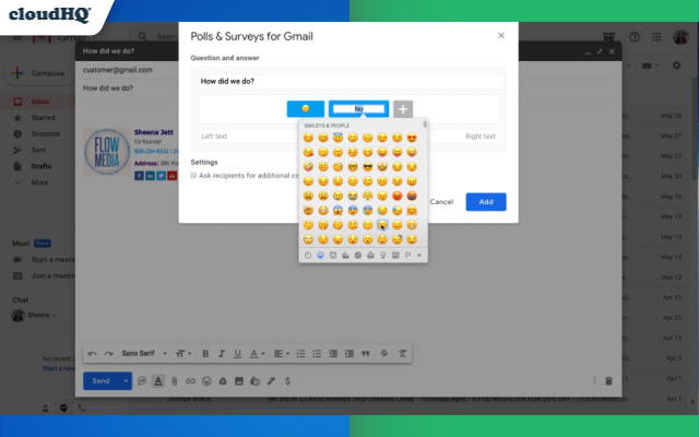 Gmail Free Online Polls & Surveys by cloudHQ chrome谷歌浏览器插件_扩展第3张截图