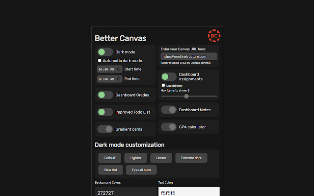 Better Canvas chrome谷歌浏览器插件_扩展第4张截图