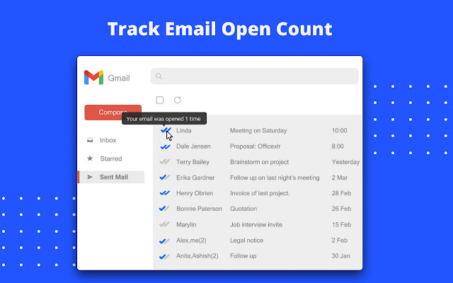 Doubletick - Email tracking for Gmail chrome谷歌浏览器插件_扩展第3张截图