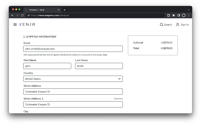 Magento Form Filler chrome谷歌浏览器插件_扩展第1张截图