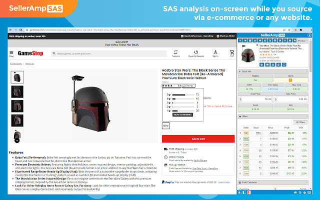 SellerAmp - SAS chrome谷歌浏览器插件_扩展第5张截图