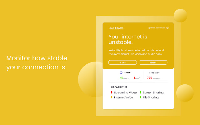 Speed Test and Connection Monitor by HubbleIQ chrome谷歌浏览器插件_扩展第3张截图