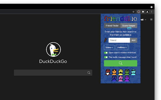 frienddl.io - friend finder & score keeper chrome谷歌浏览器插件_扩展第1张截图