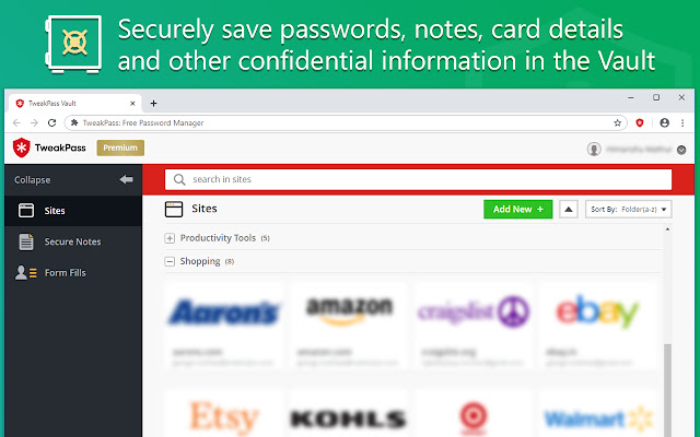 TweakPass: Free Password Manager chrome谷歌浏览器插件_扩展第3张截图