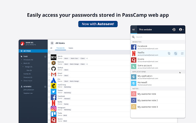 PassCamp: Password Manager chrome谷歌浏览器插件_扩展第1张截图