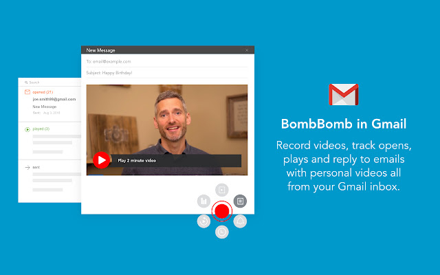 BombBomb Video - Webcam & Screen Recorder chrome谷歌浏览器插件_扩展第5张截图