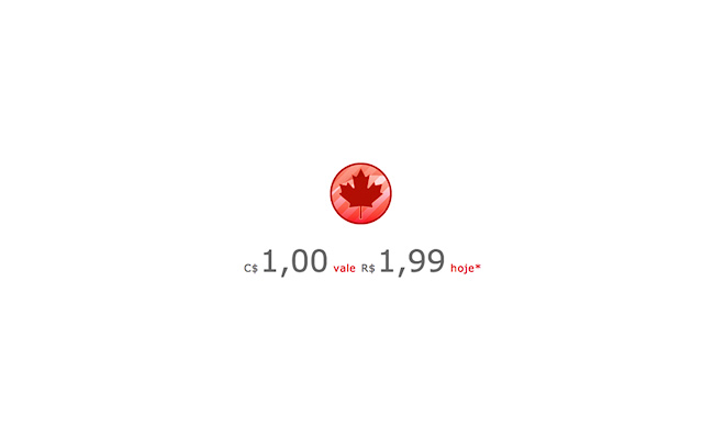 Dólar Canadense Hoje chrome谷歌浏览器插件_扩展第1张截图