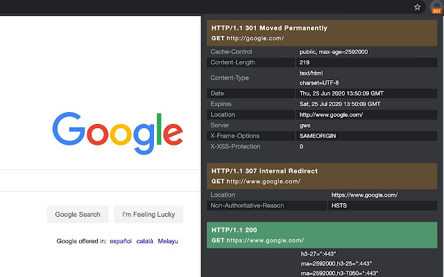 HTTP Web Headers chrome谷歌浏览器插件_扩展第1张截图