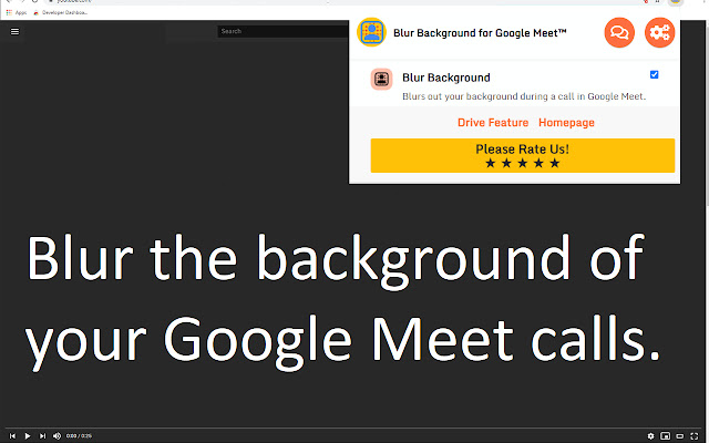 Google Meet™的模糊背景 chrome谷歌浏览器插件_扩展第1张截图