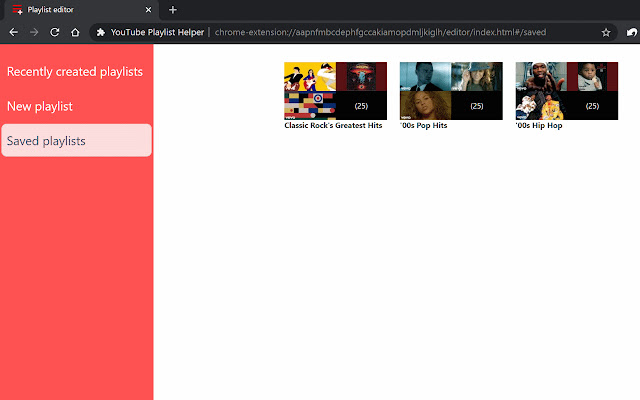 YouTube Playlist Helper chrome谷歌浏览器插件_扩展第2张截图