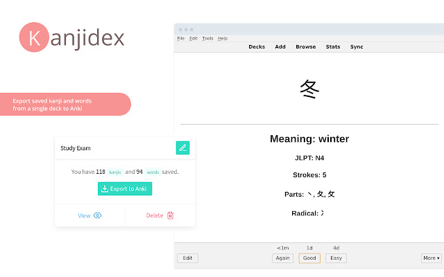 Kanjidex chrome谷歌浏览器插件_扩展第5张截图
