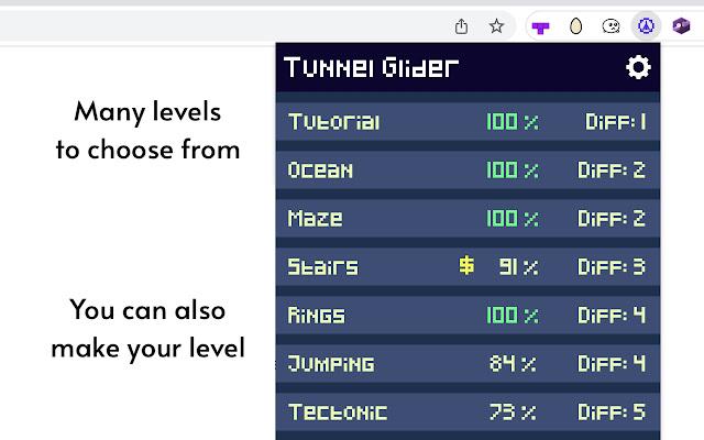 Tunnel Glider chrome谷歌浏览器插件_扩展第3张截图