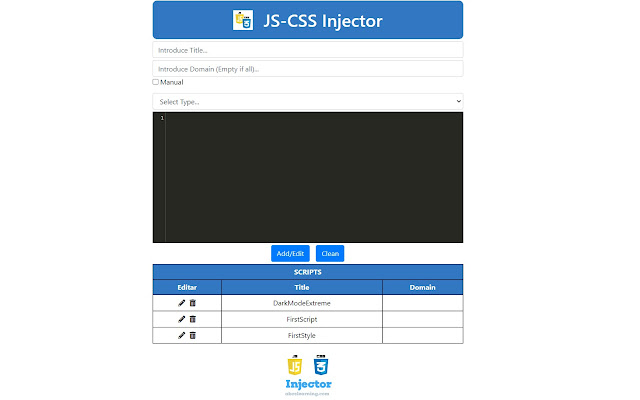 ABC JS-CSS Injector chrome谷歌浏览器插件_扩展第3张截图